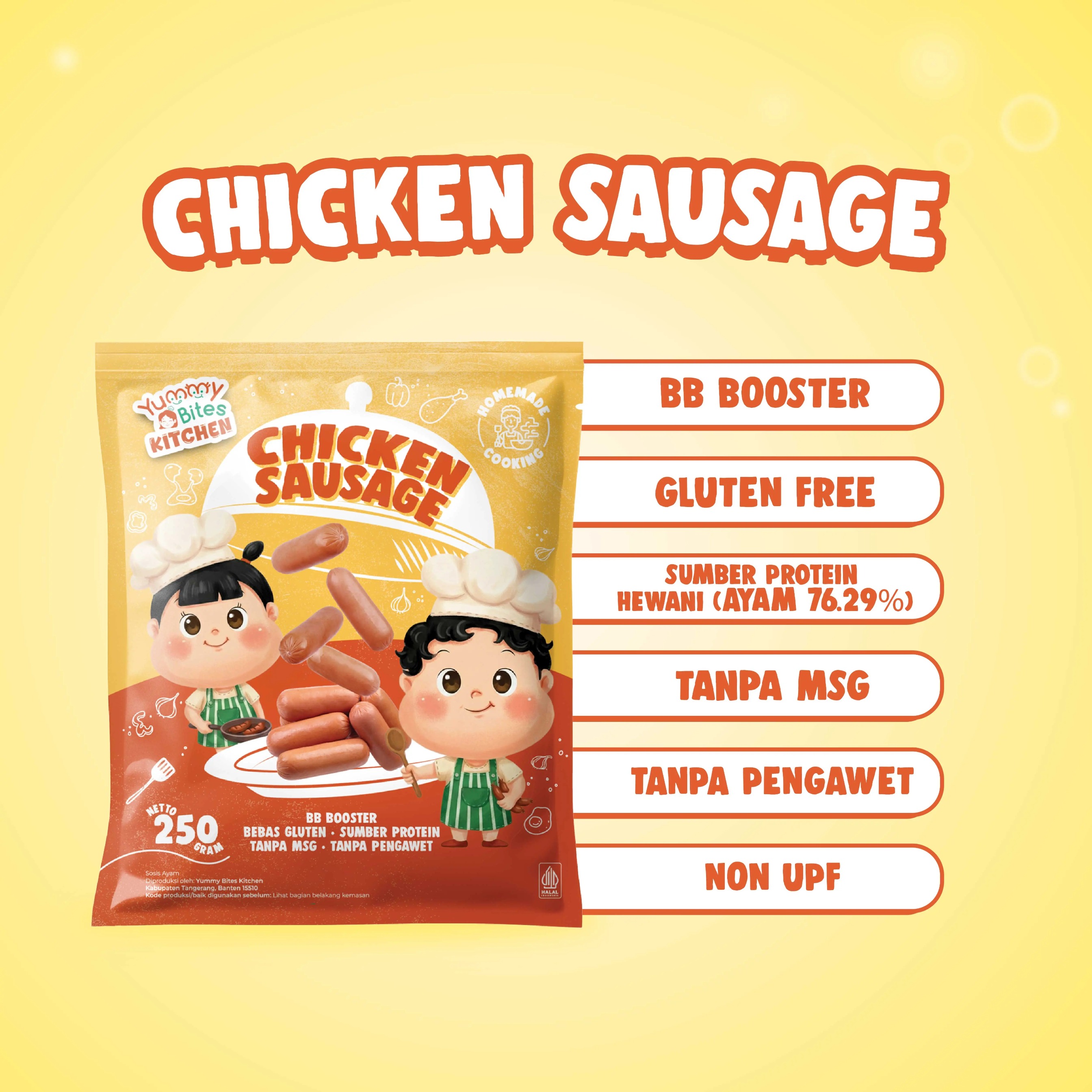 Double Bundling Booster Yummy Bites Kitchen - MPASI bayi Non UPF | Real Meat | No MSG | Gluten Free | Tanpa Pengawet