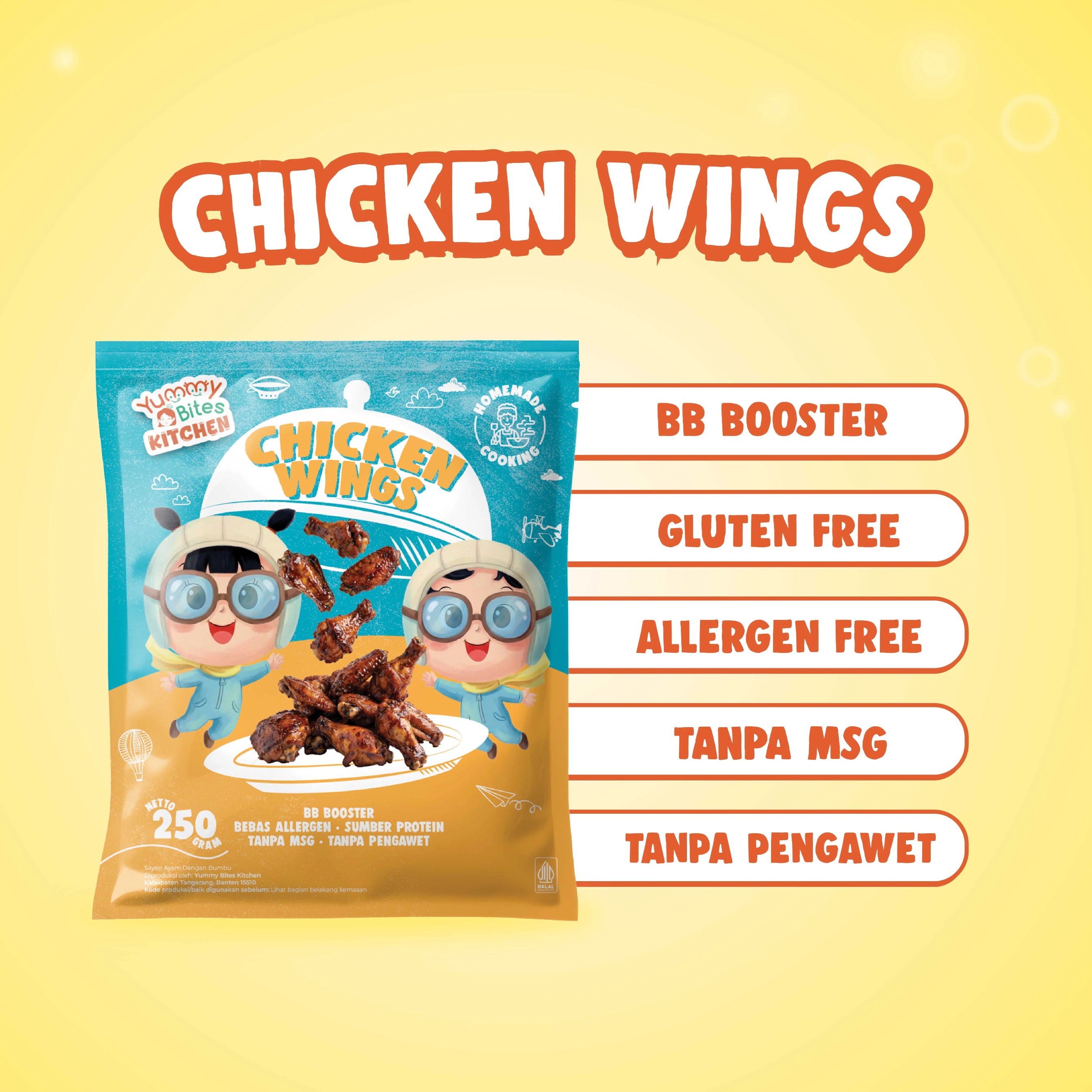 Double Bundling Booster Yummy Bites Kitchen - MPASI bayi Non UPF | Real Meat | No MSG | Gluten Free | Tanpa Pengawet