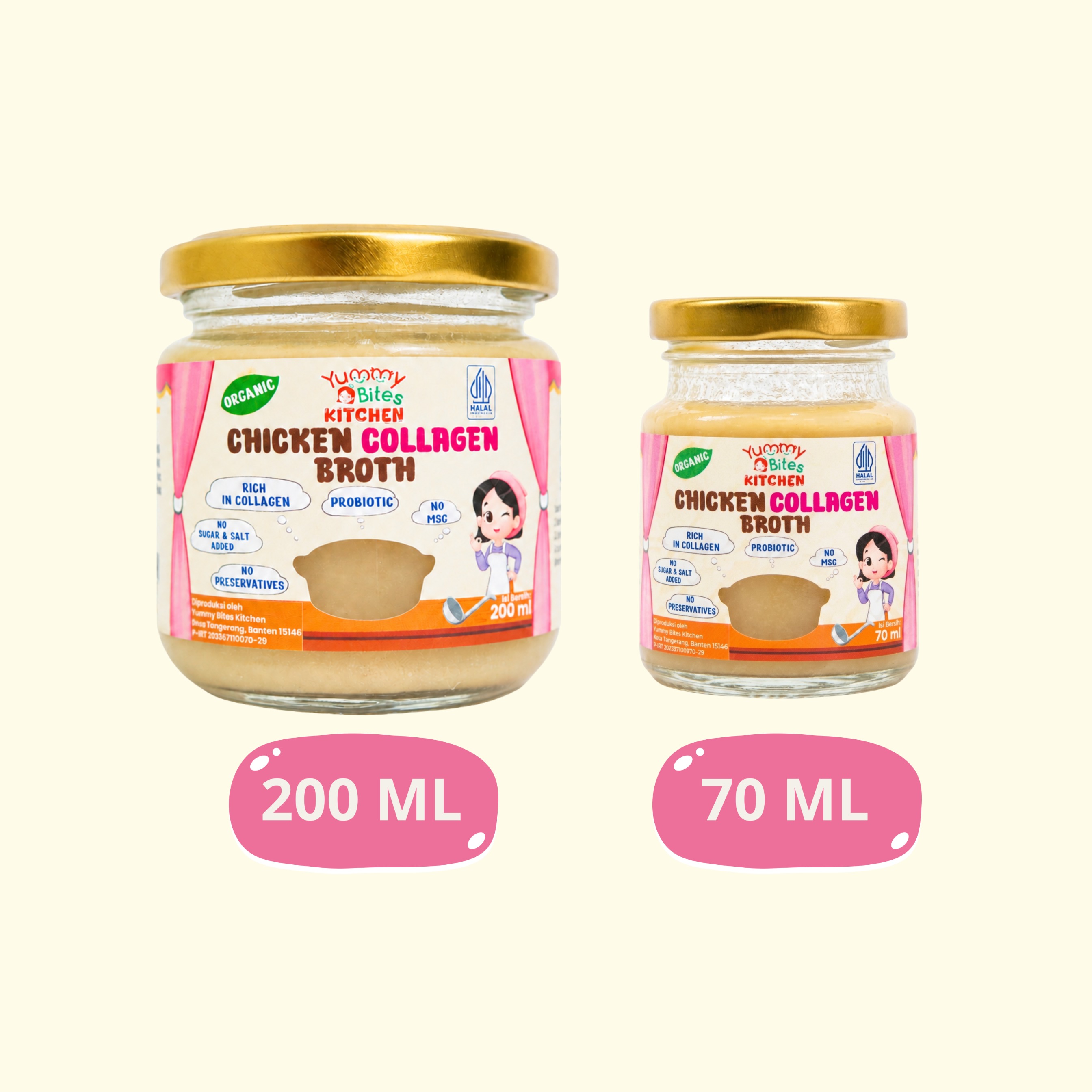 Kaldu Ayam Kolagen Organik Probiotik