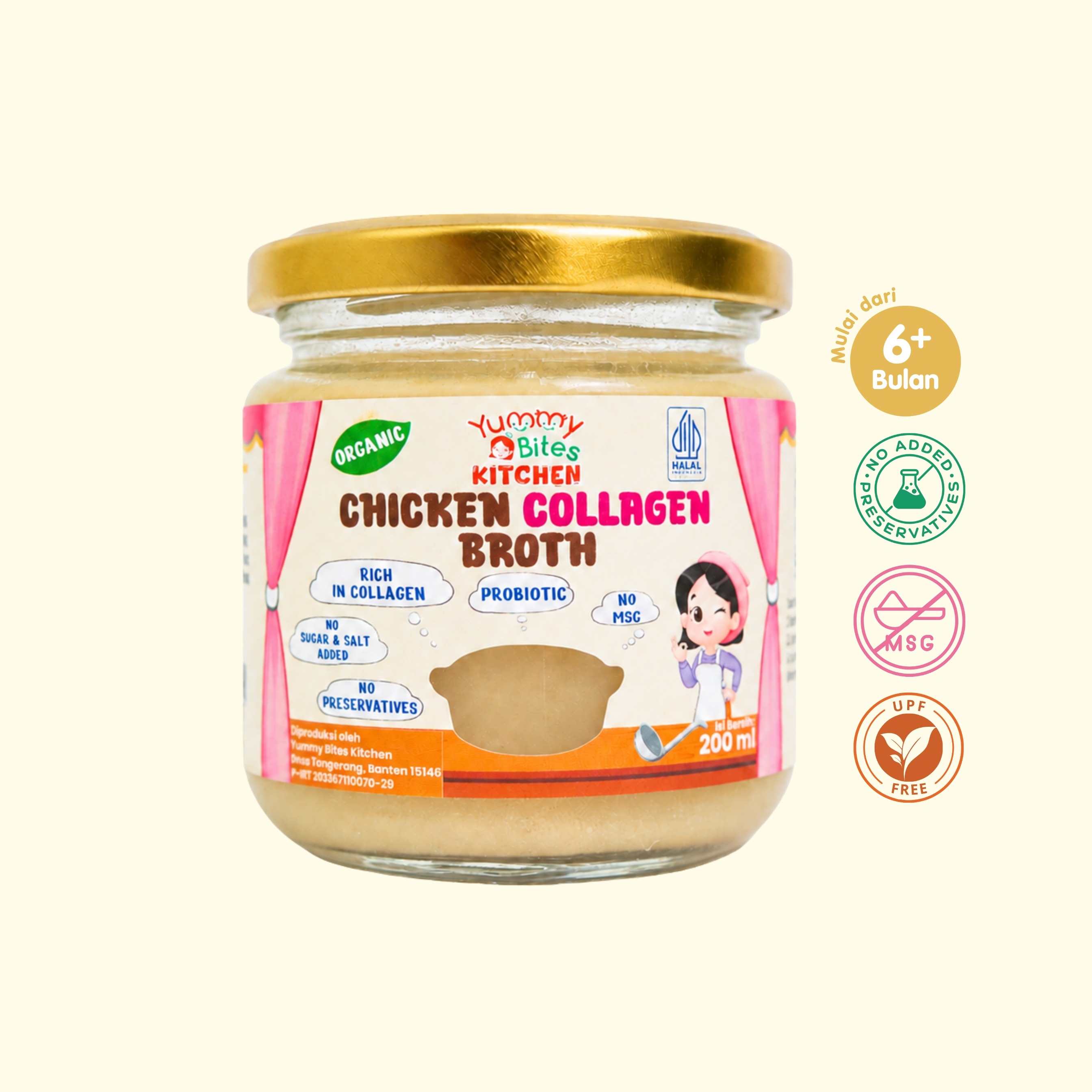 Kaldu Ayam Kolagen Organik Probiotik