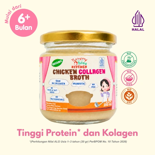Kaldu Kolagen Ayam Organik Probiotik  | Organic Probiotic Chicken Collagen Broth
