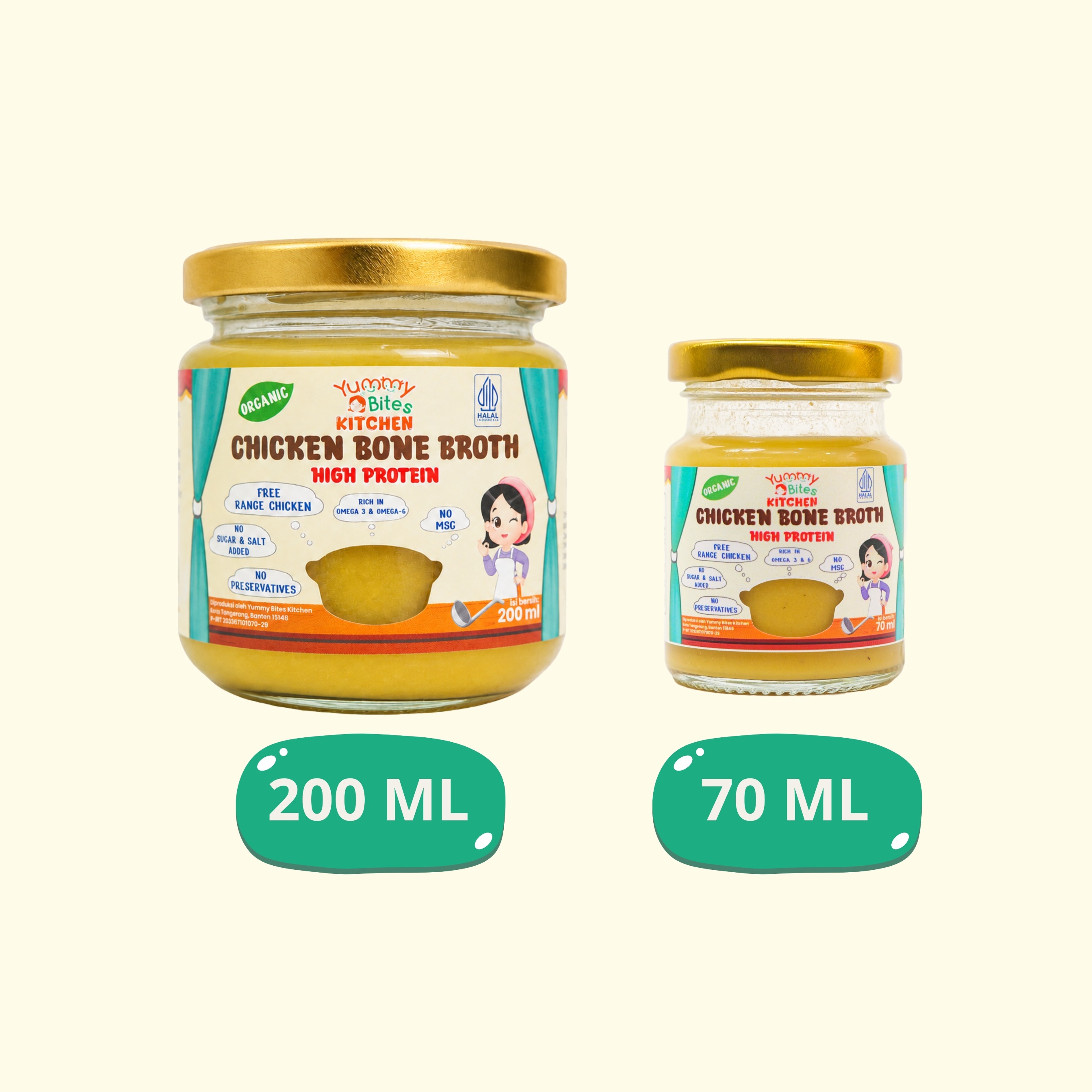 Kaldu Ayam Kampung Organik Probiotik - Tinggi Protein