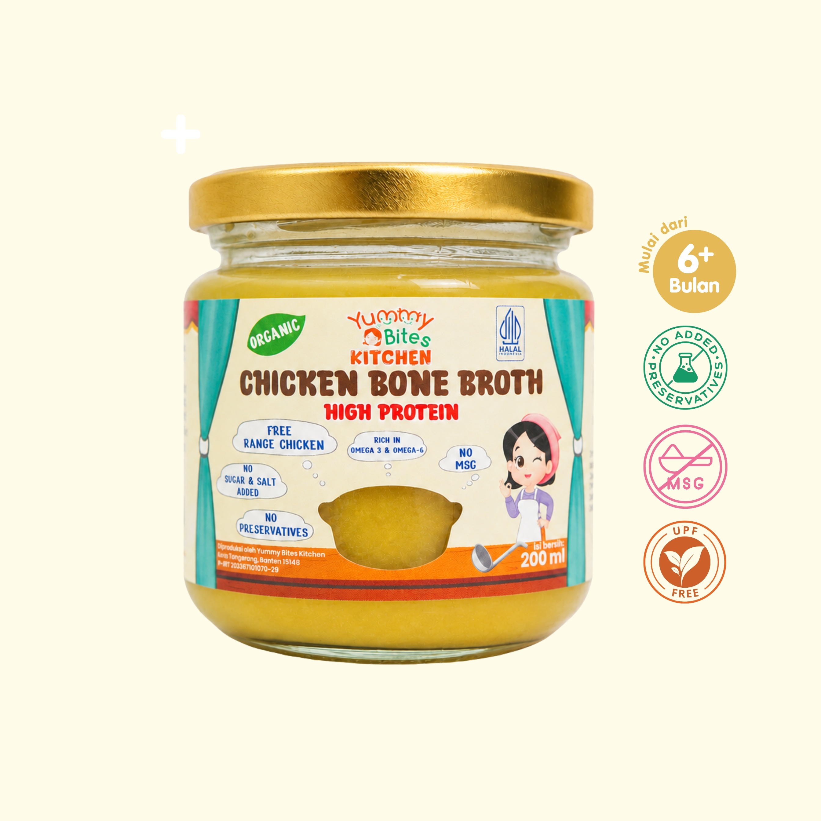 Kaldu Ayam Kampung Organik Probiotik - Tinggi Protein