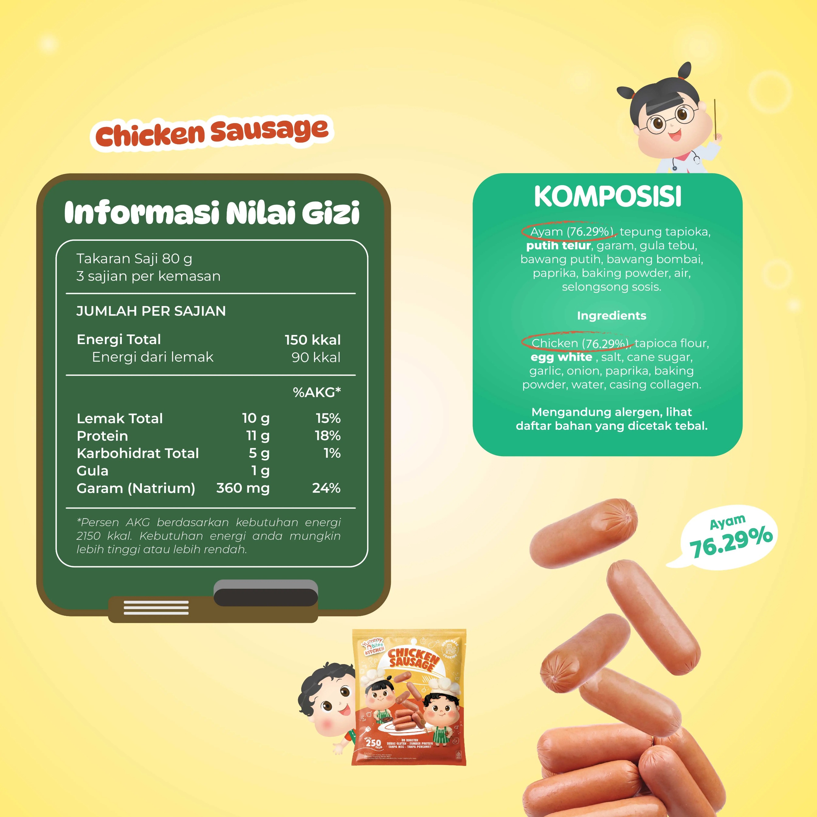 Double Bundling Booster Yummy Bites Kitchen - MPASI bayi Non UPF | Real Meat | No MSG | Gluten Free | Tanpa Pengawet