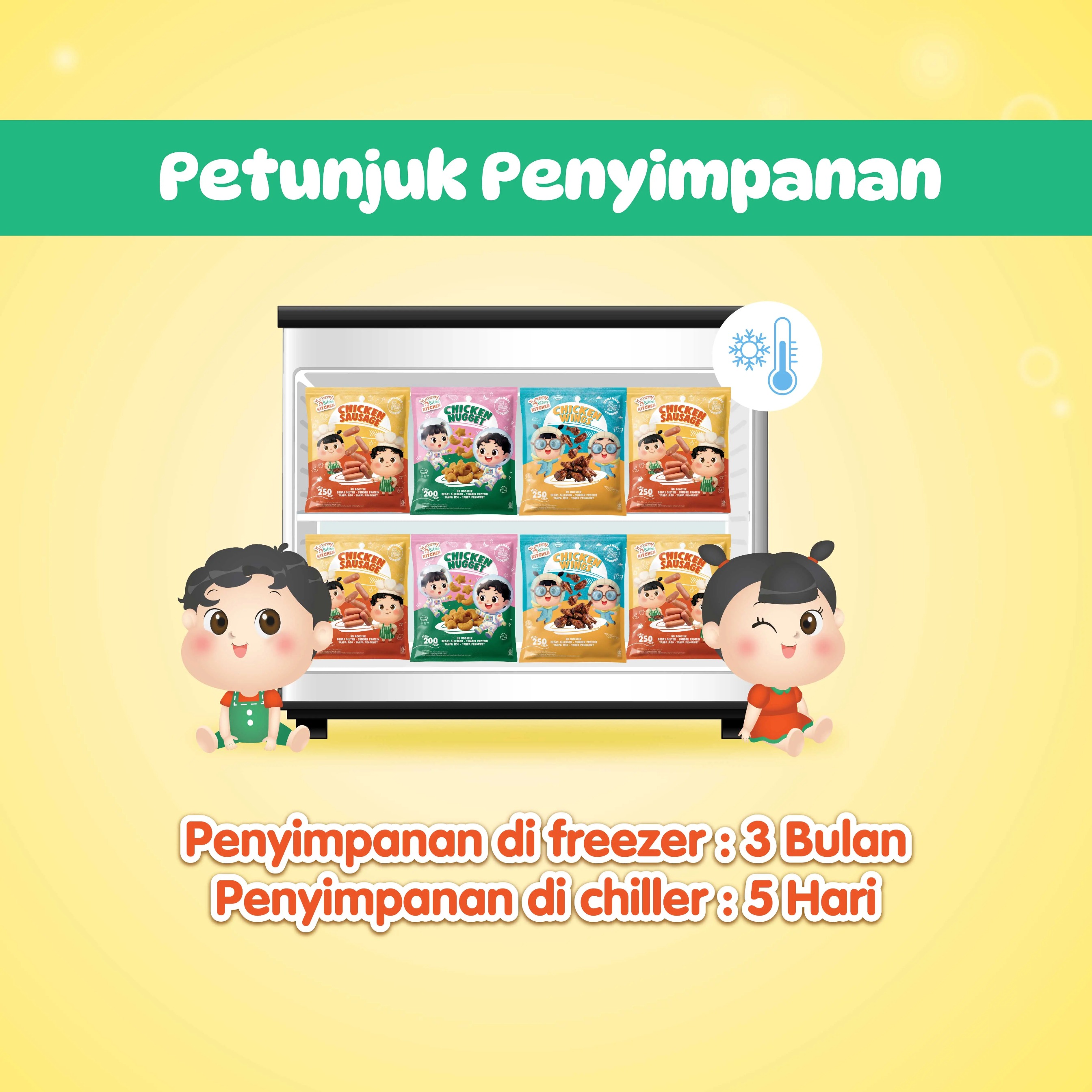 Yummy Bites Kitchen - Chicken Nugget 200 gr MPASI bayi Non UPF | Real Meat | No MSG | Gluten Free | Tanpa Pengawet
