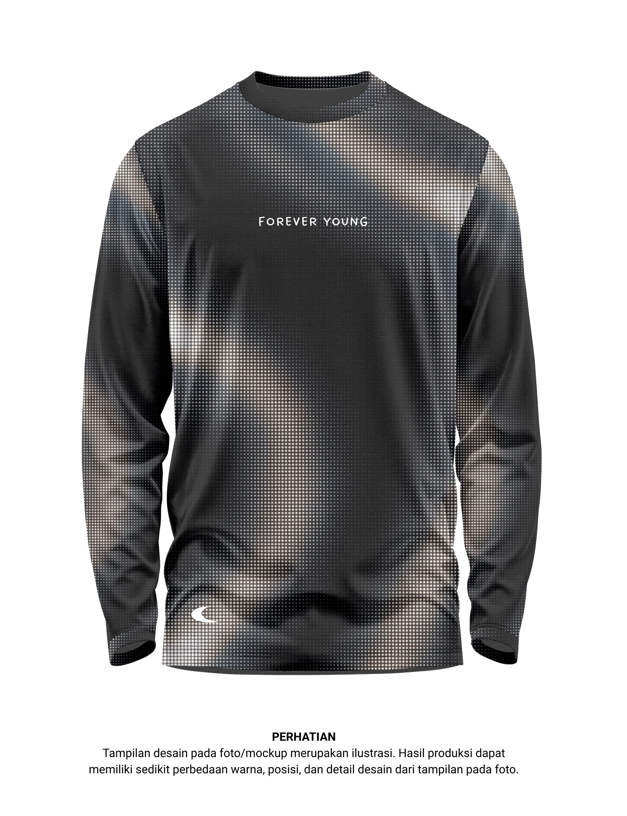Long Sleeve Running Shirt Forever Young