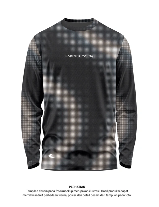 Long Sleeve Running Shirt Forever Young