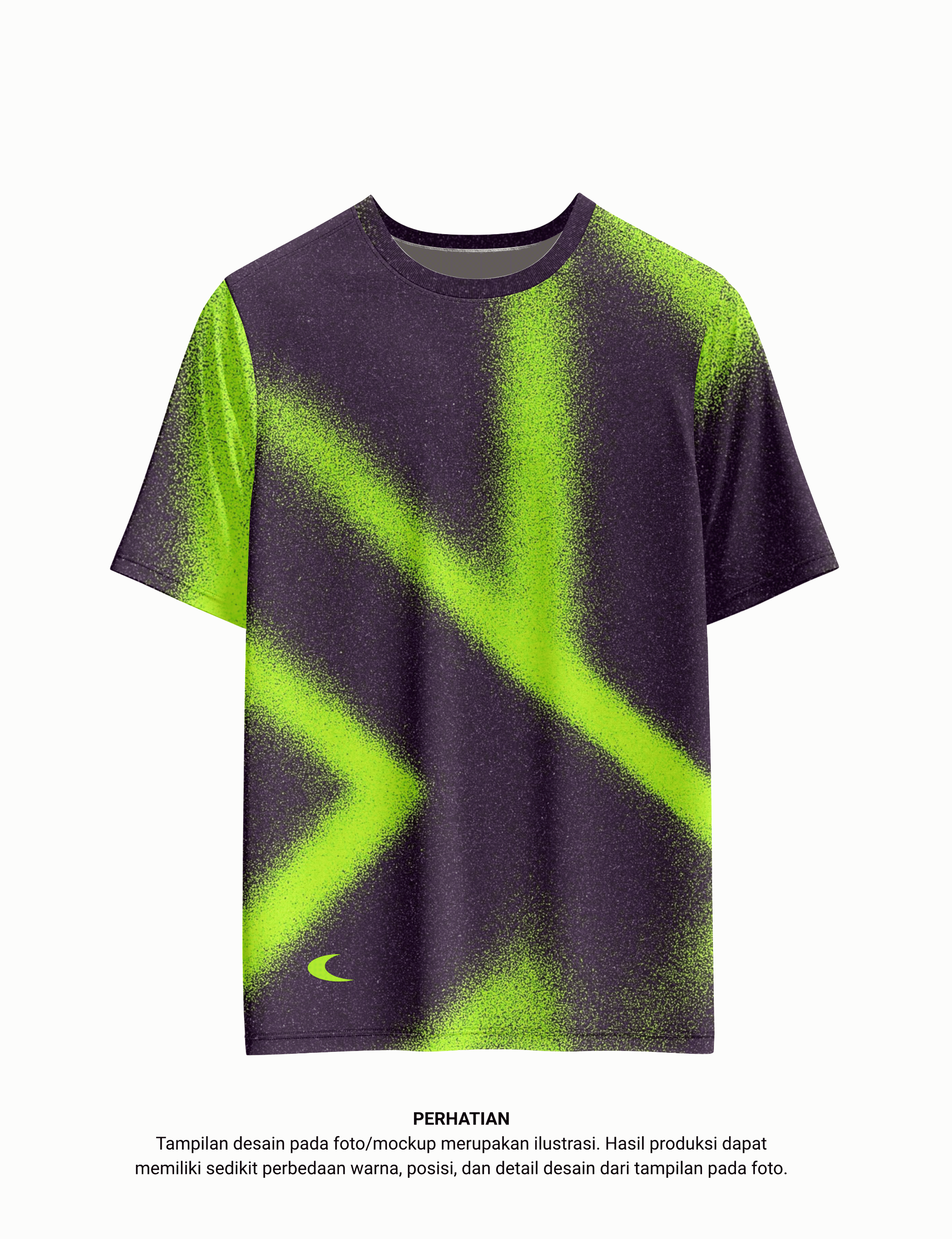 Running Shirt | Hitam Hijau Gradient