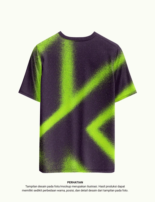 Running Shirt | Hitam Hijau Gradient