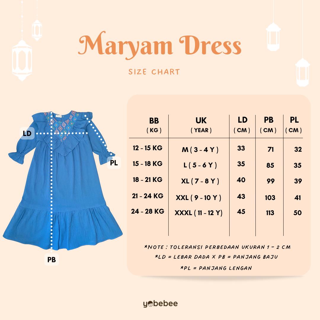 Baju Muslim Maryam Long Dress Anak