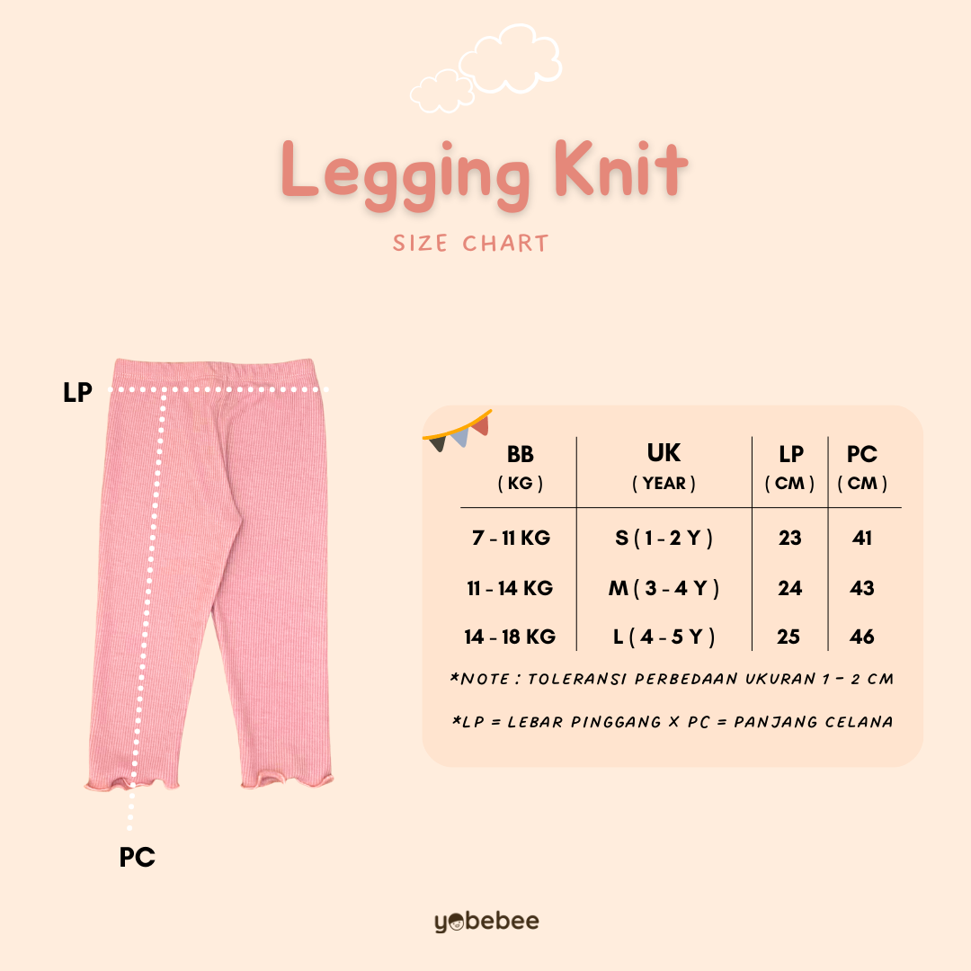 Celana Legging Knit Panjang Anak