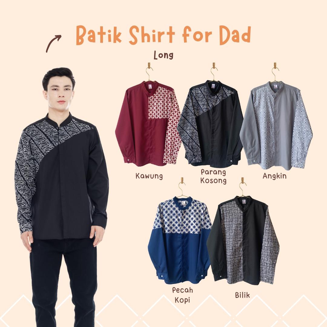 Kemeja Batik Pria Dewasa Lengan Panjang