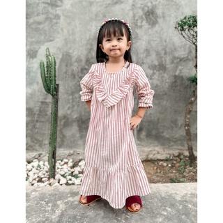 Baju Muslim Savina Stripe Gamis Anak