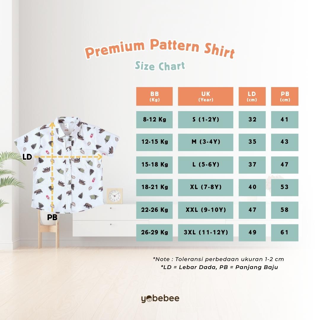 Kemeja Katun Premium Pattern Anak
