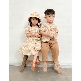 Dress Kotak Anak Perempuan