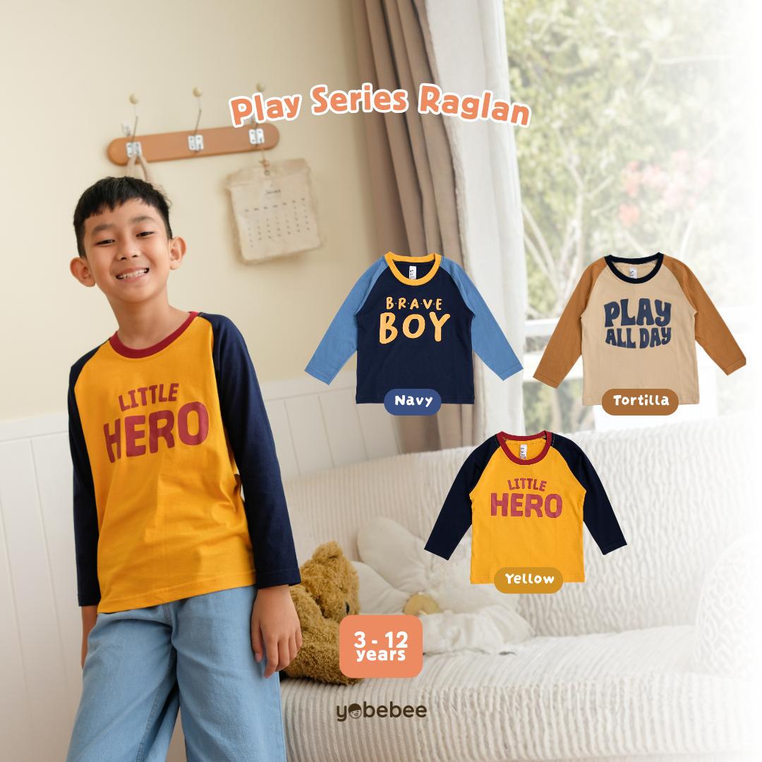 Atasan Play Series Raglan Tee Anak