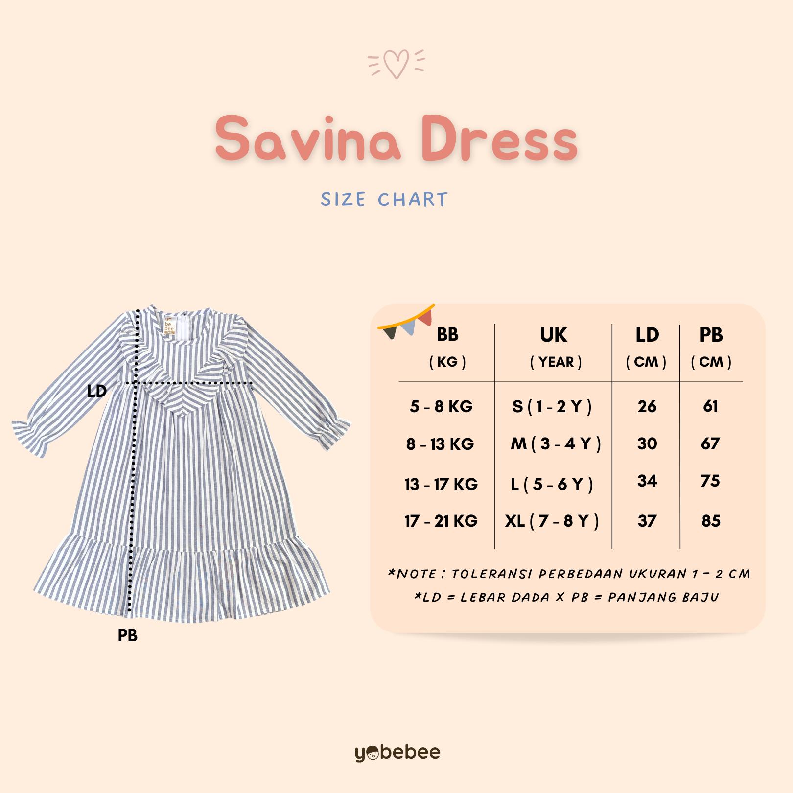 Baju Muslim Savina Stripe Gamis Anak