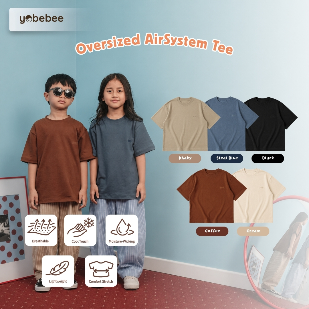 Atasan Kaos Oversize Airsystem Anak