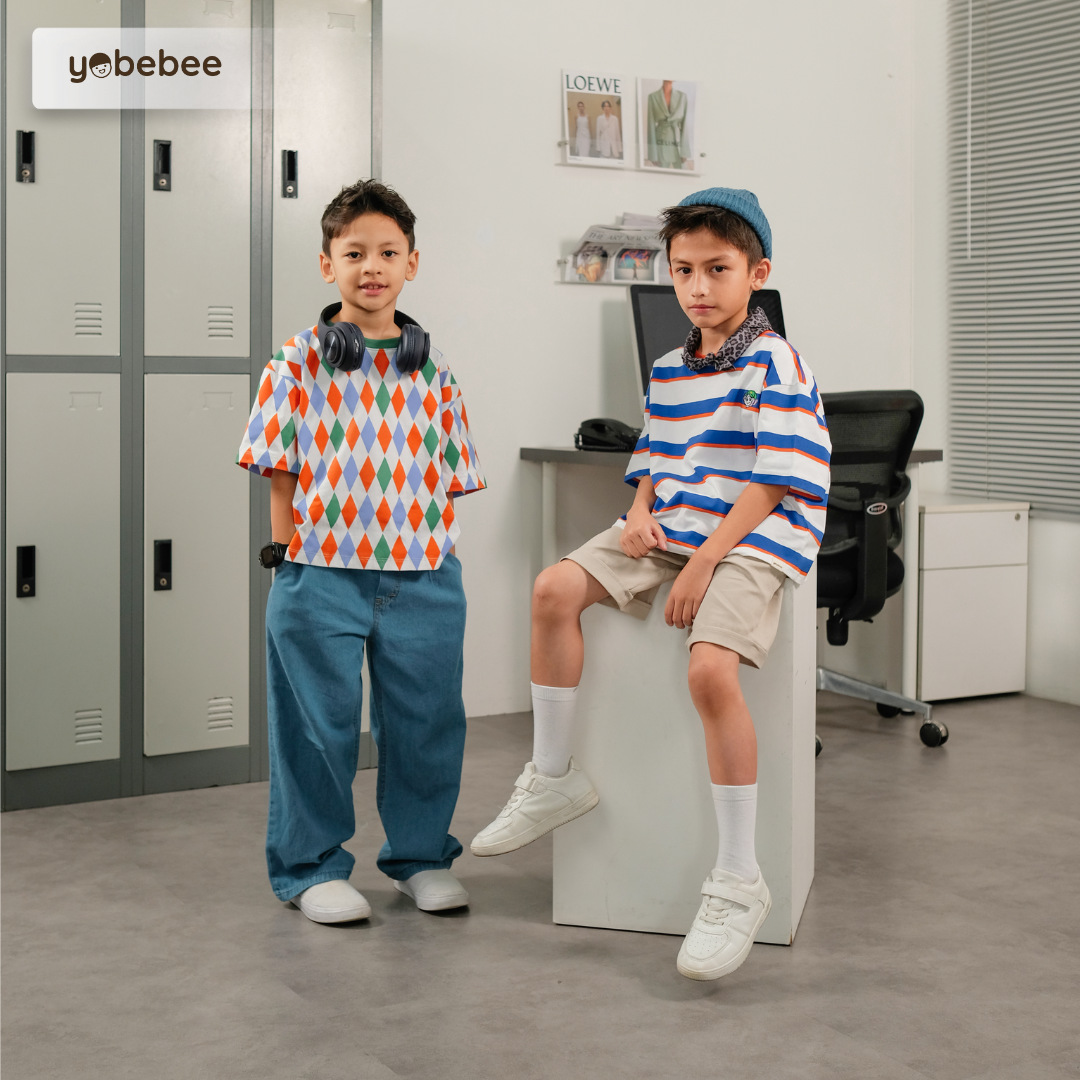Atasan Theo Oversize Printed Tee Anak