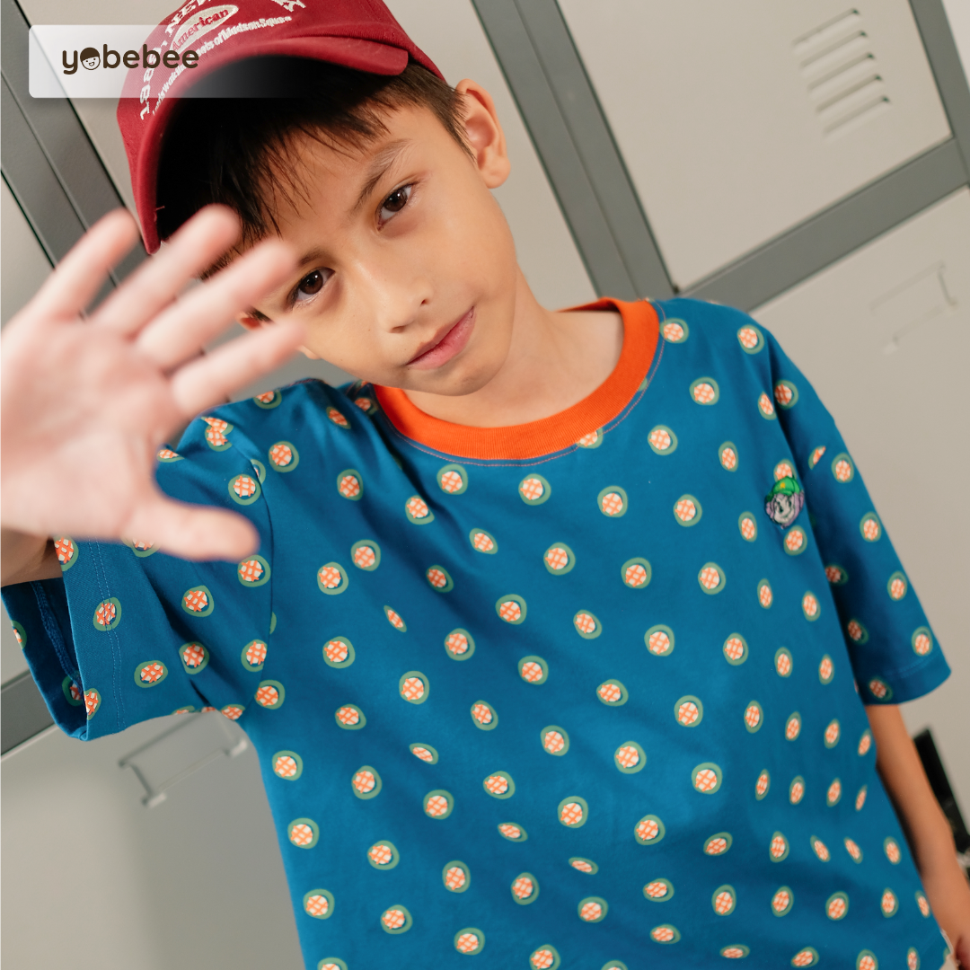 Atasan Theo Oversize Printed Tee Anak