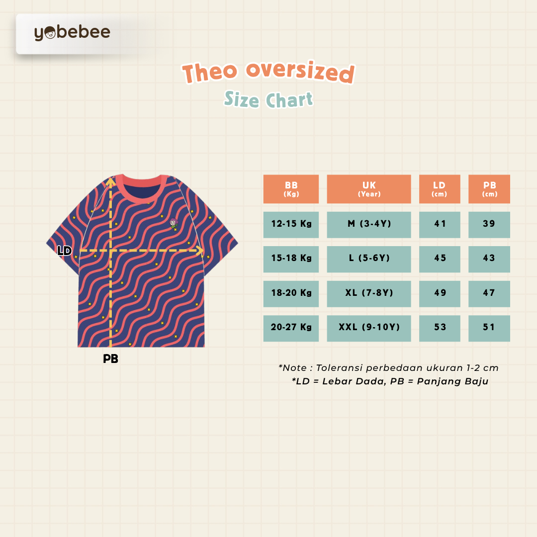 Atasan Theo Oversize Printed Tee Anak