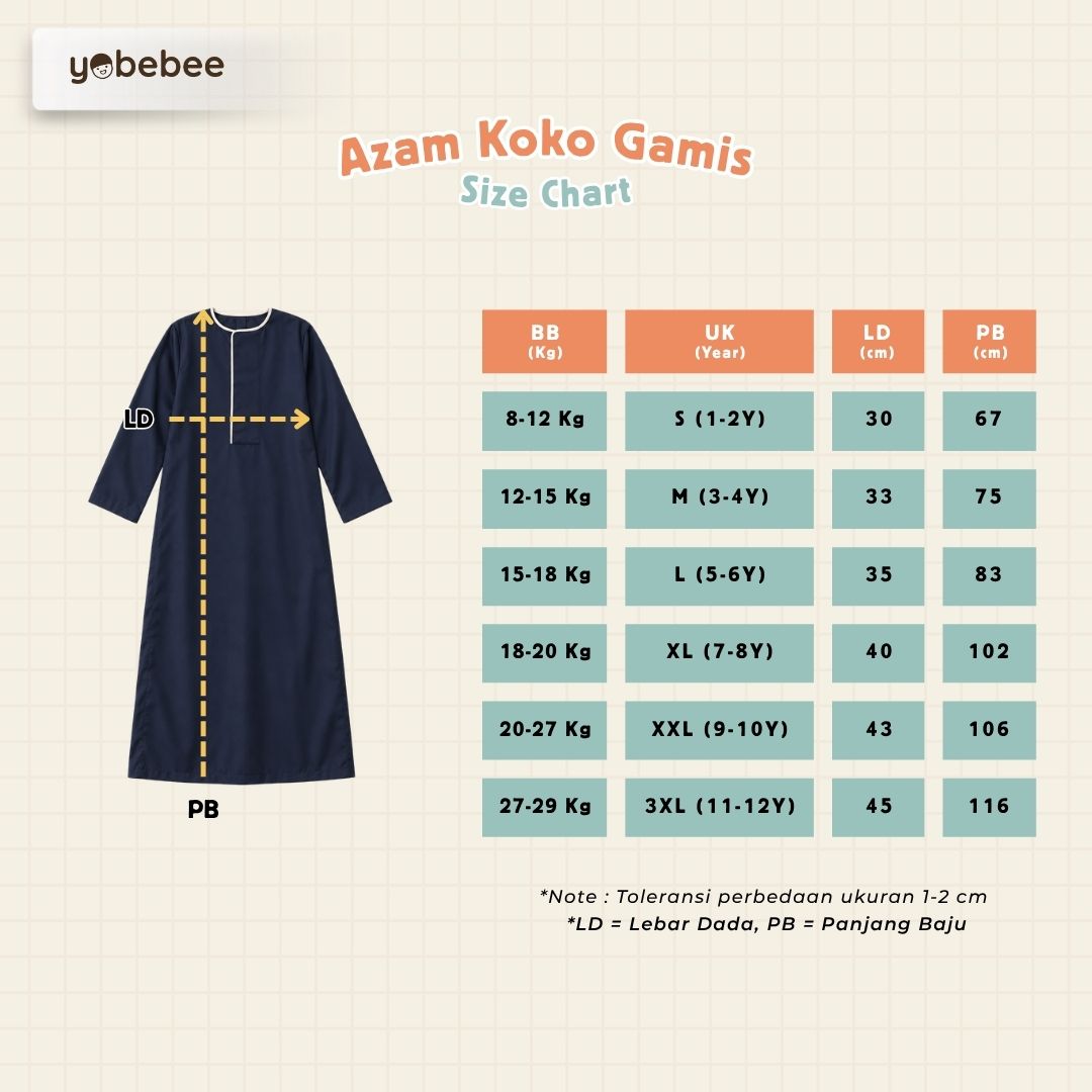 Baju Muslim Azam Koko Gamis Anak