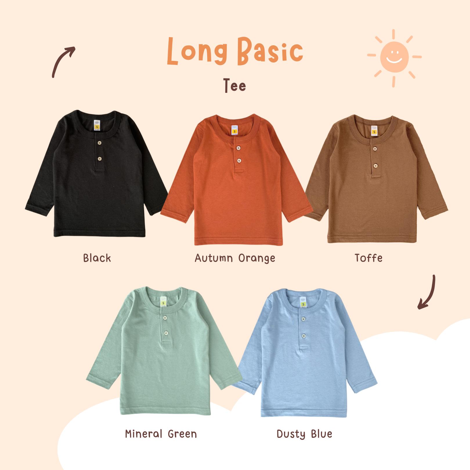 Atasan Kaos Long Basic Tee Anak Lgn Panjang