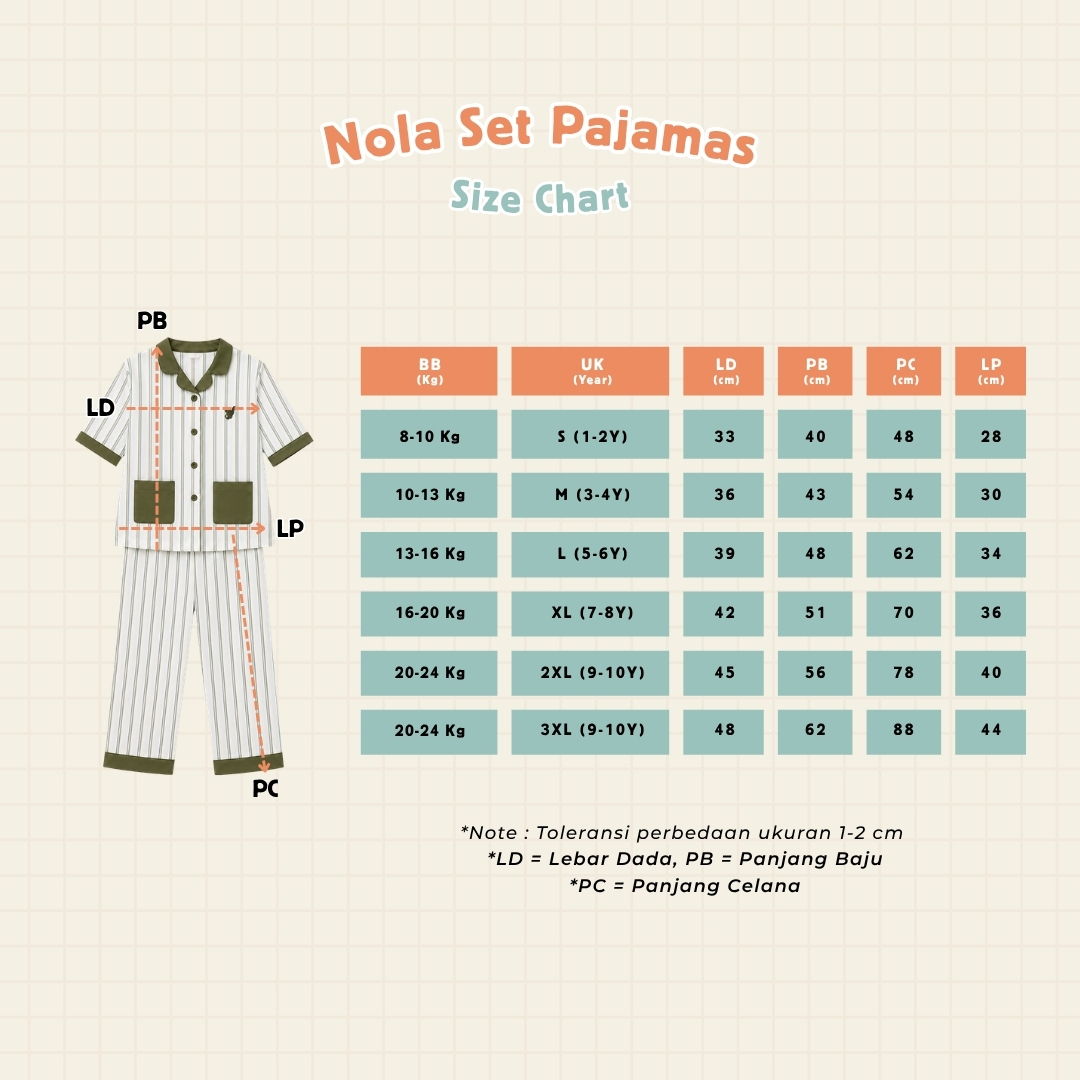 Nola Set Piyama Anak
