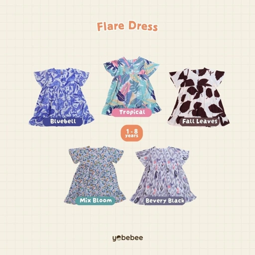 Flare Dress Rayon Anak