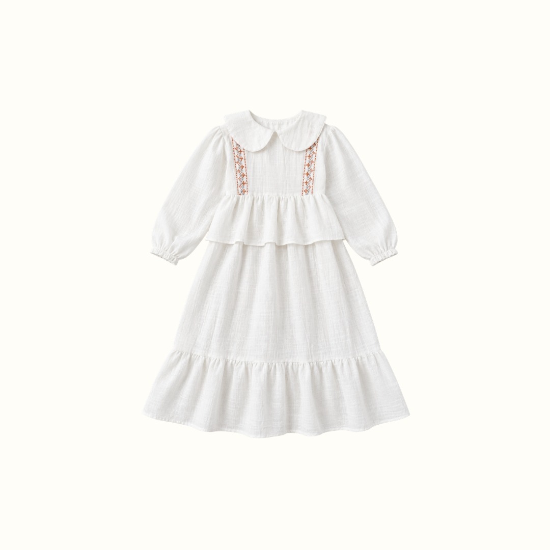 Baju Muslim Zeeya Bordir Long Dress Anak
