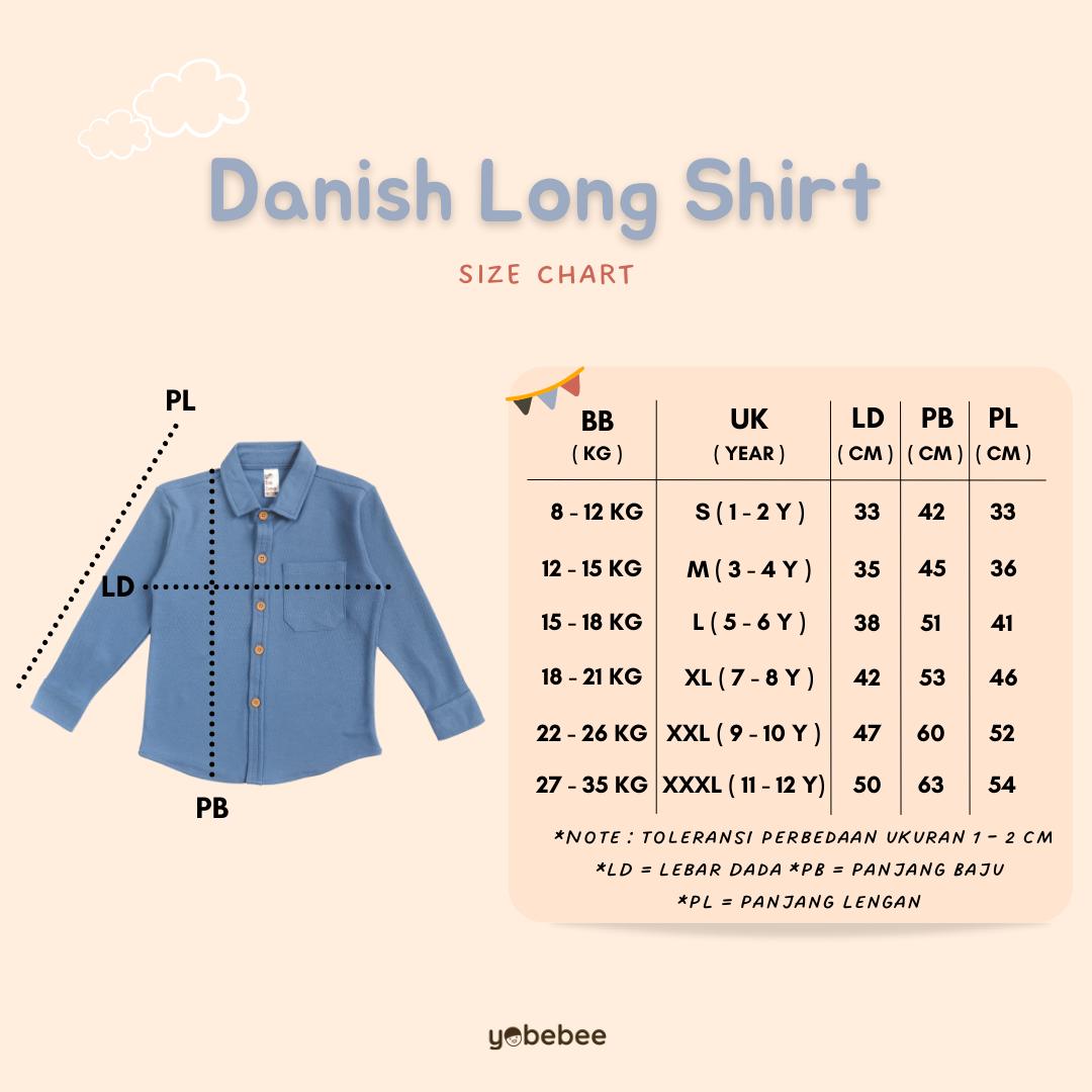 Kemeja Danish Long Shirt Anak Lgn Panjang