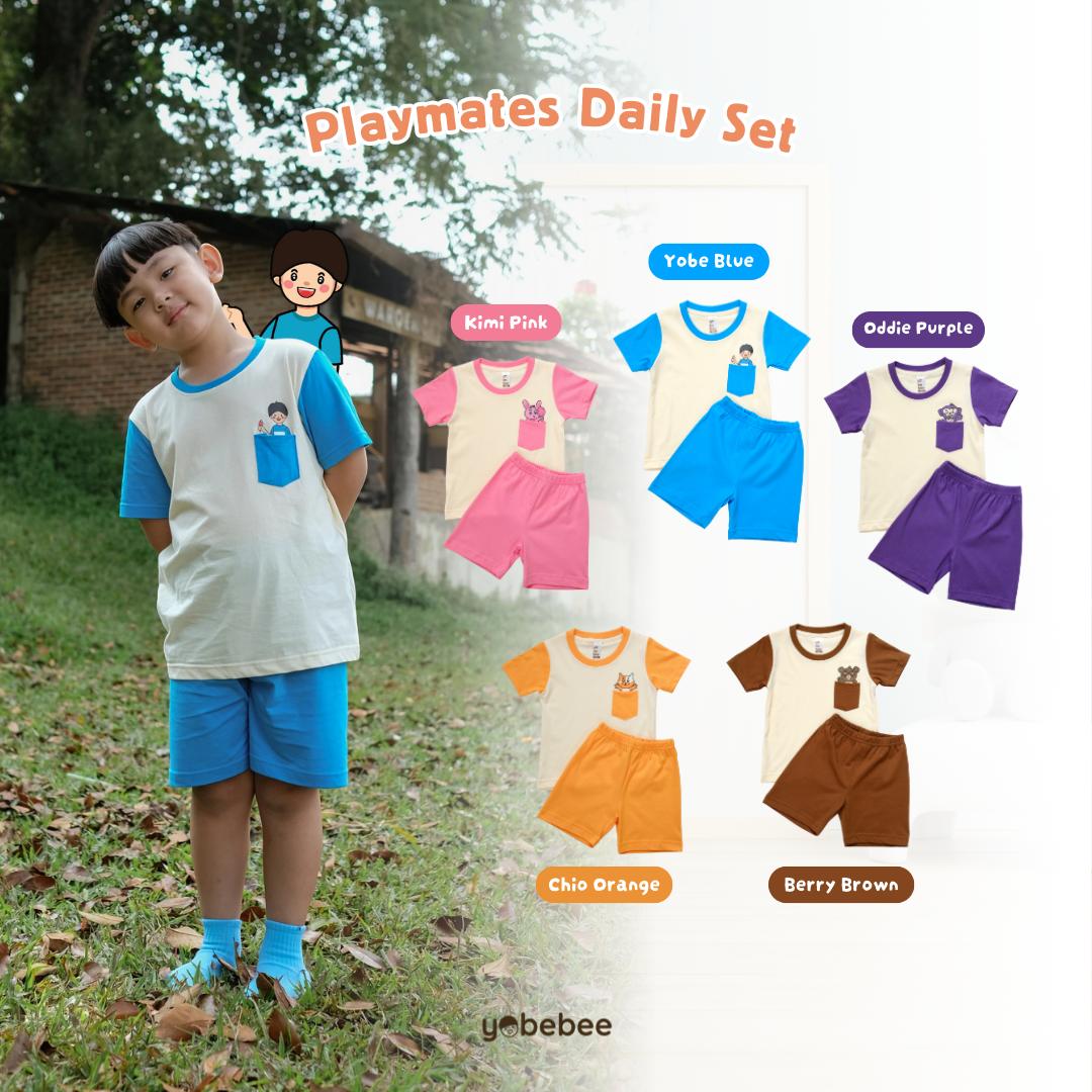 Setelan Pendek Playmates Daily Set Anak
