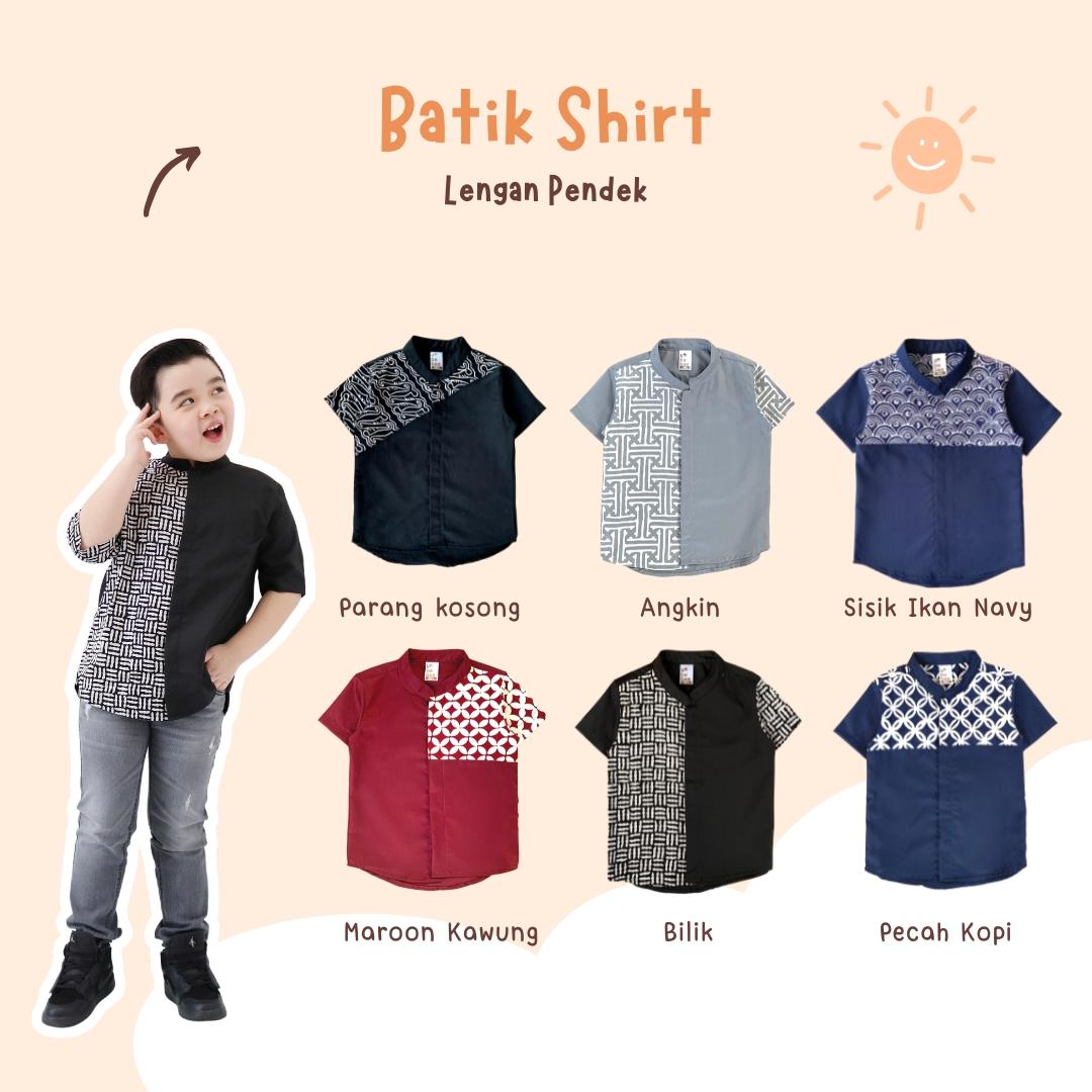 Kemeja Batik Anak Lengan Pendek