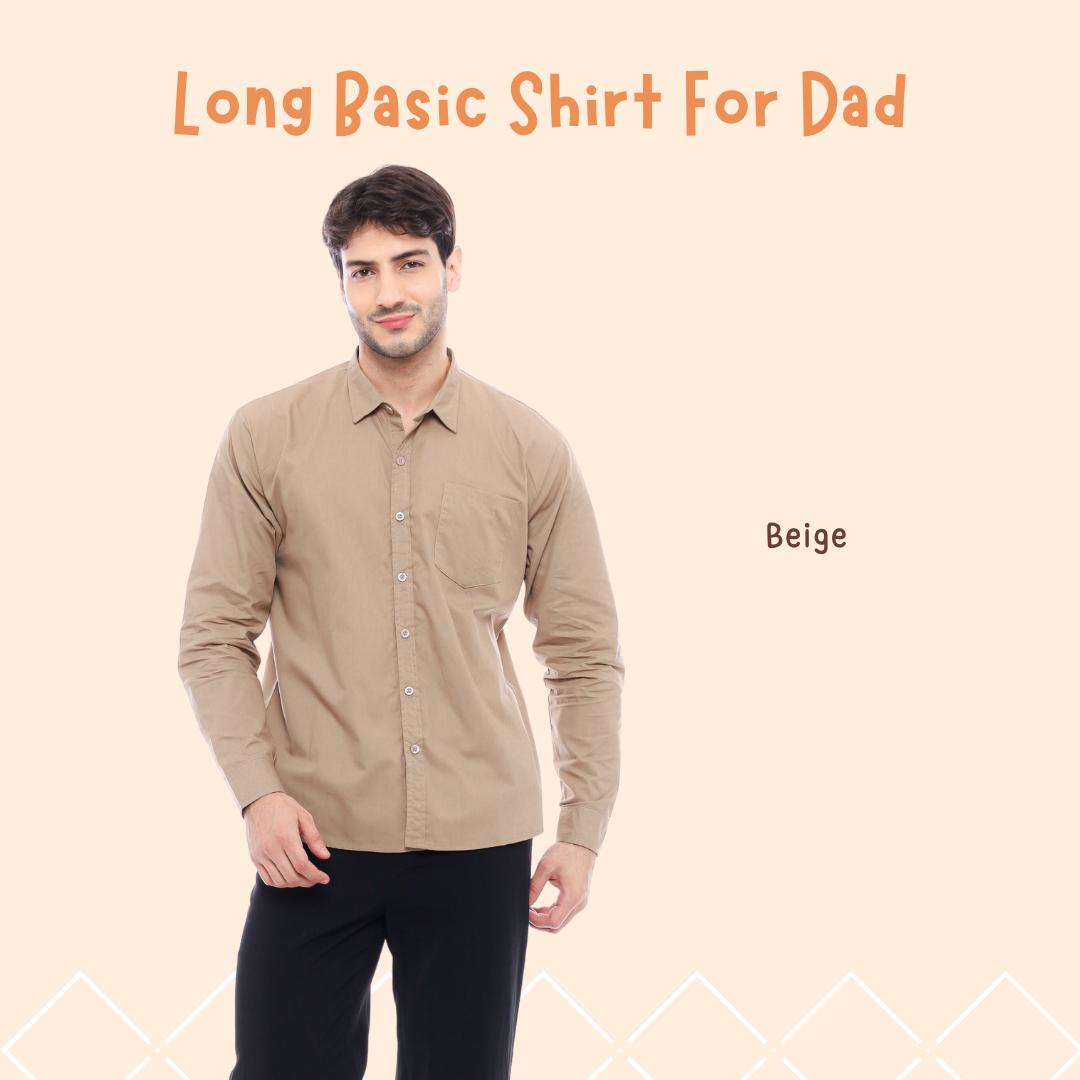 Kemeja Poplin Pria Dewasa Lengan Panjang