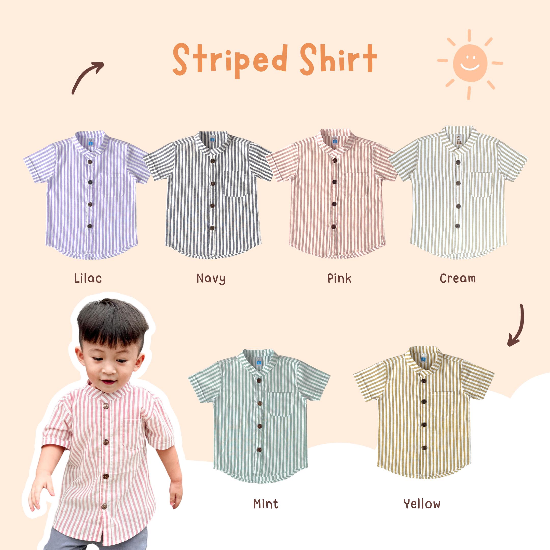 Kemeja Katun Salur Anak
