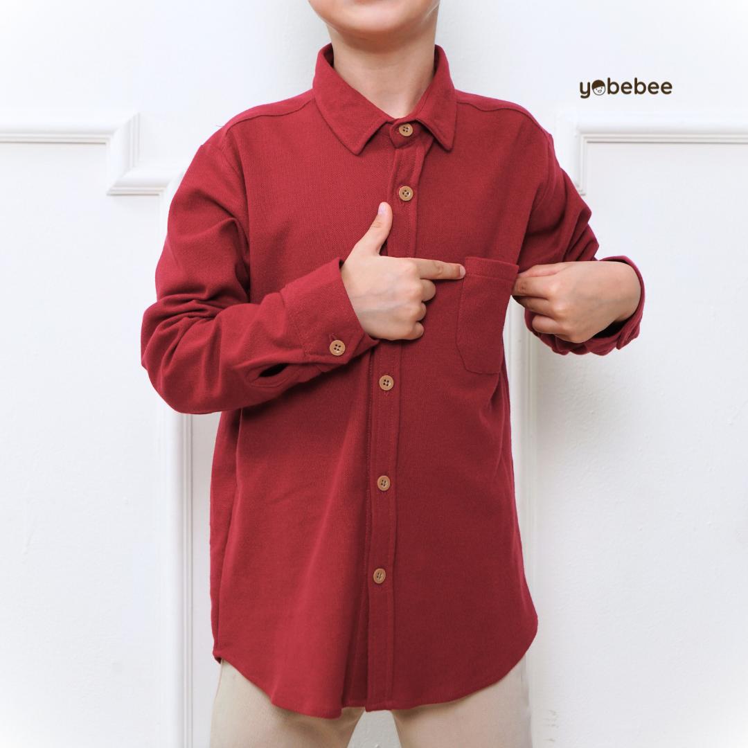 Kemeja Danish Long Shirt Anak Lgn Panjang