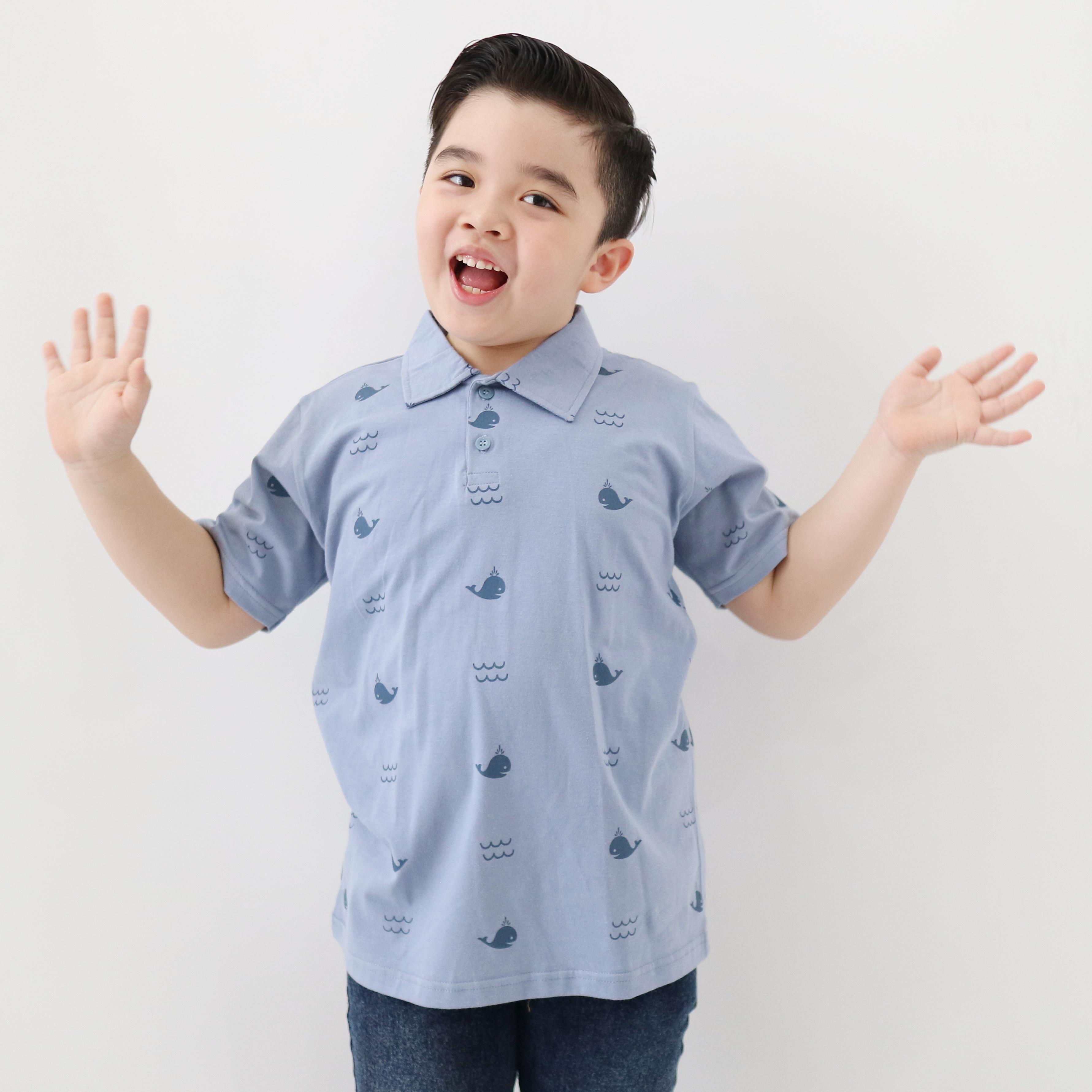 Atasan Timmy Printed Polo Shirt Anak