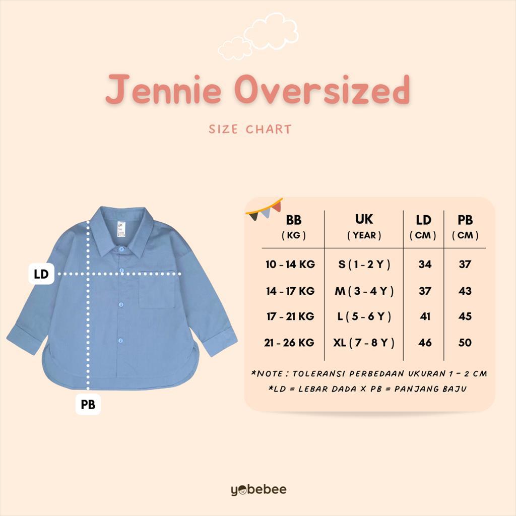 Kemeja Jennie Oversize Shirt Anak