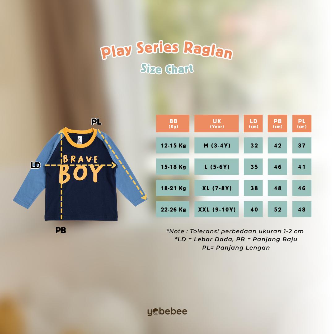 Atasan Play Series Raglan Tee Anak