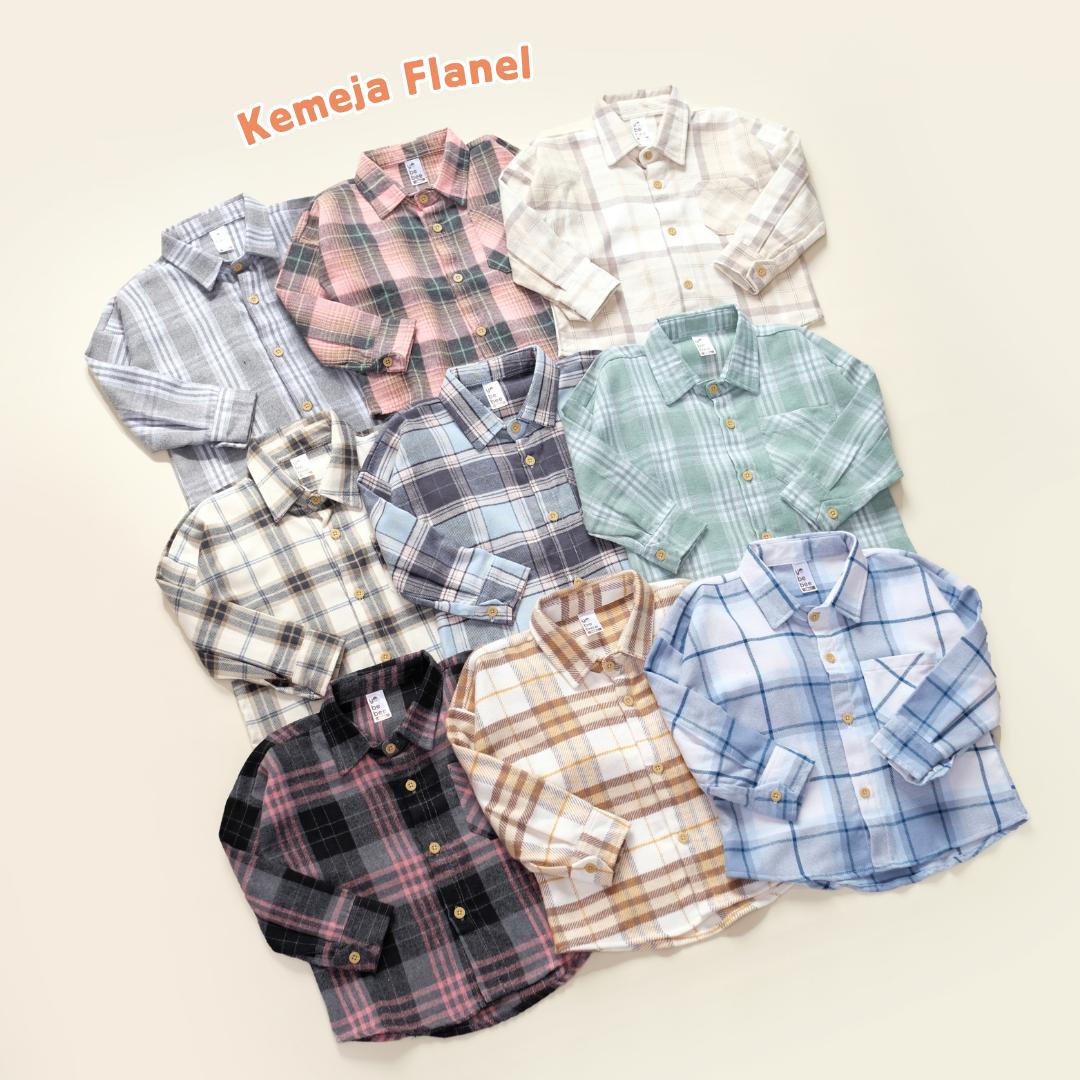 Kemeja Flanel Anak Unisex