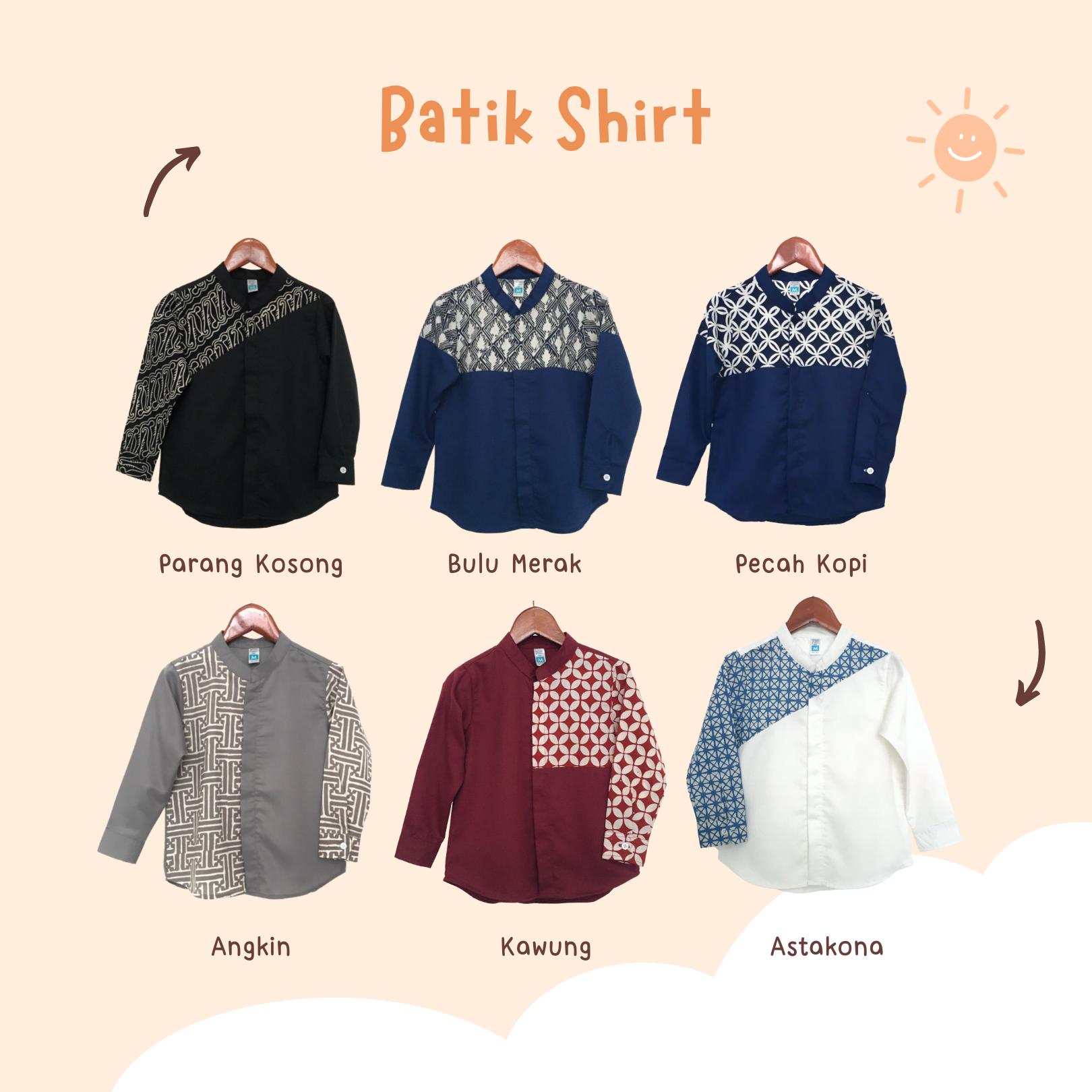 Kemeja Batik Shirt Anak Lengan Panjang
