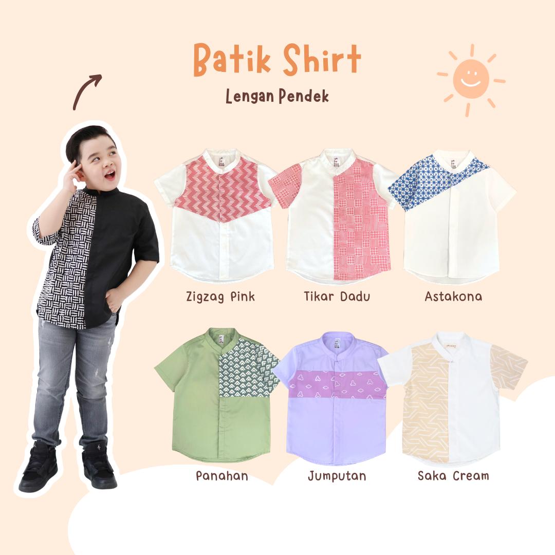 Kemeja Batik Anak Lengan Pendek