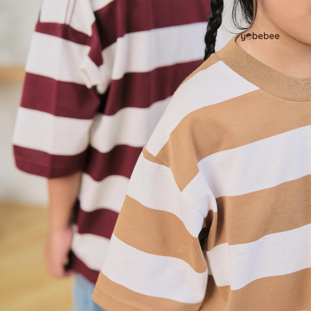Atasan Ricci Oversize Stripe Tee Anak