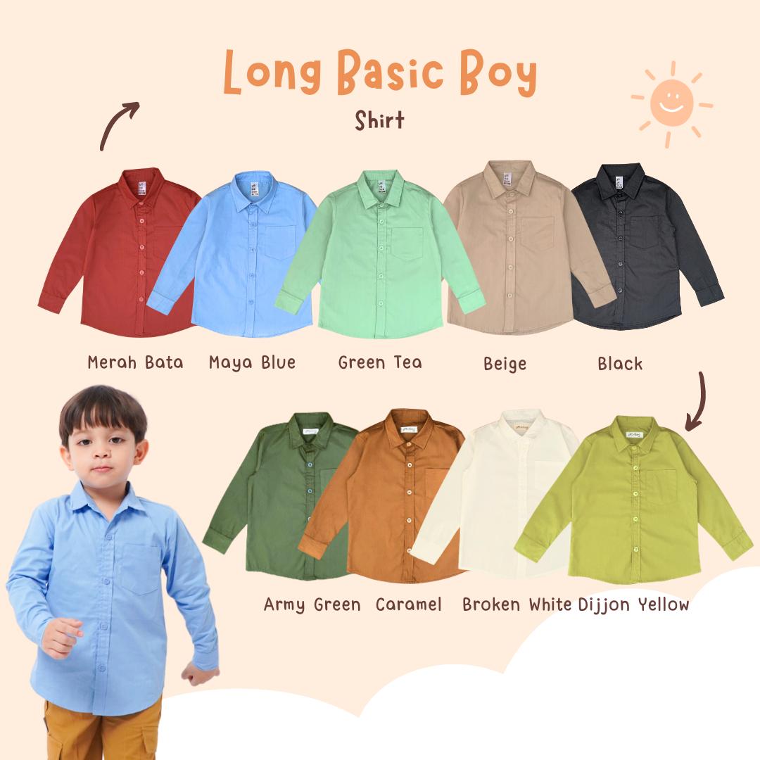 Kemeja Poplin Anak Lengan Panjang