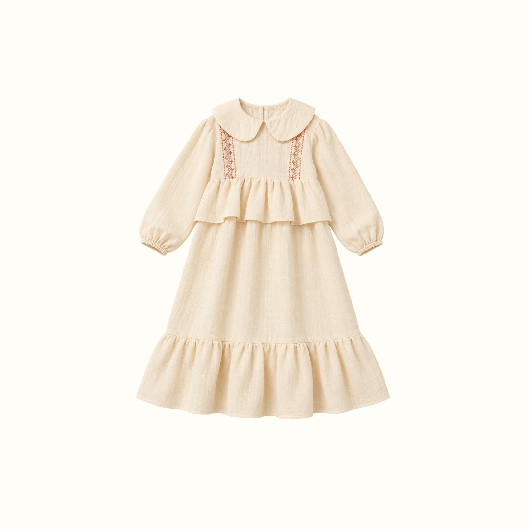 Baju Muslim Zeeya Bordir Long Dress Anak