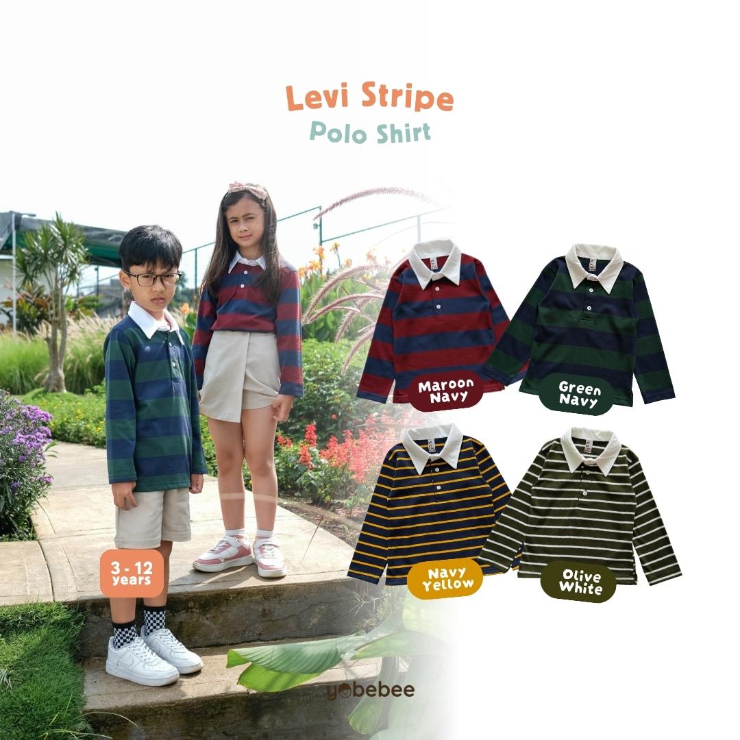 Atasan Levi Stripe Polo Tee Anak