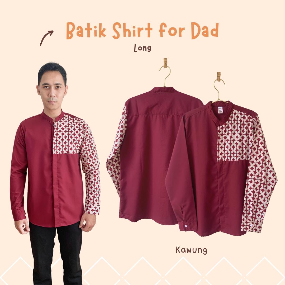 Kemeja Batik Pria Dewasa Lengan Panjang