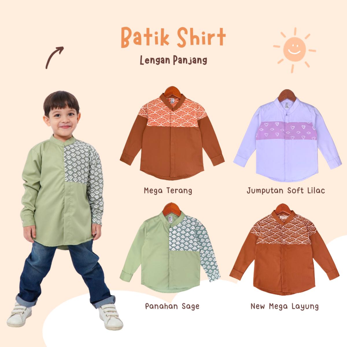 Kemeja Batik Anak Lengan Panjang