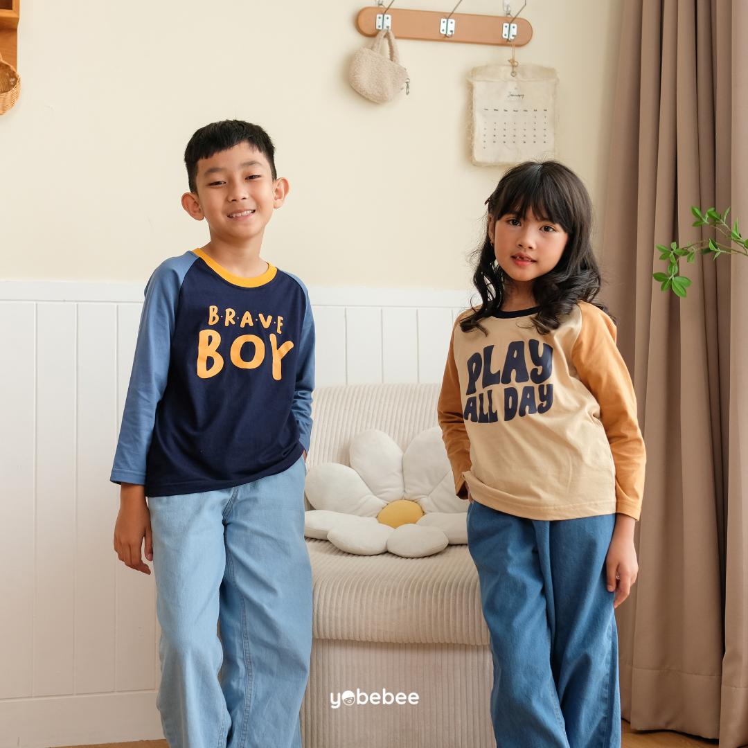 Atasan Play Series Raglan Tee Anak
