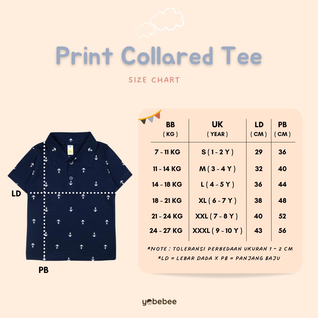 Atasan Timmy Printed Polo Shirt Anak
